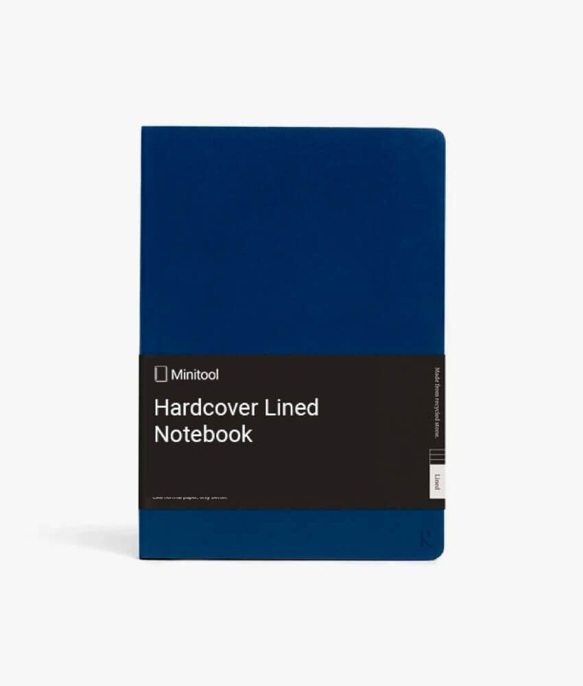 Dark Blue Hardcover Notebook