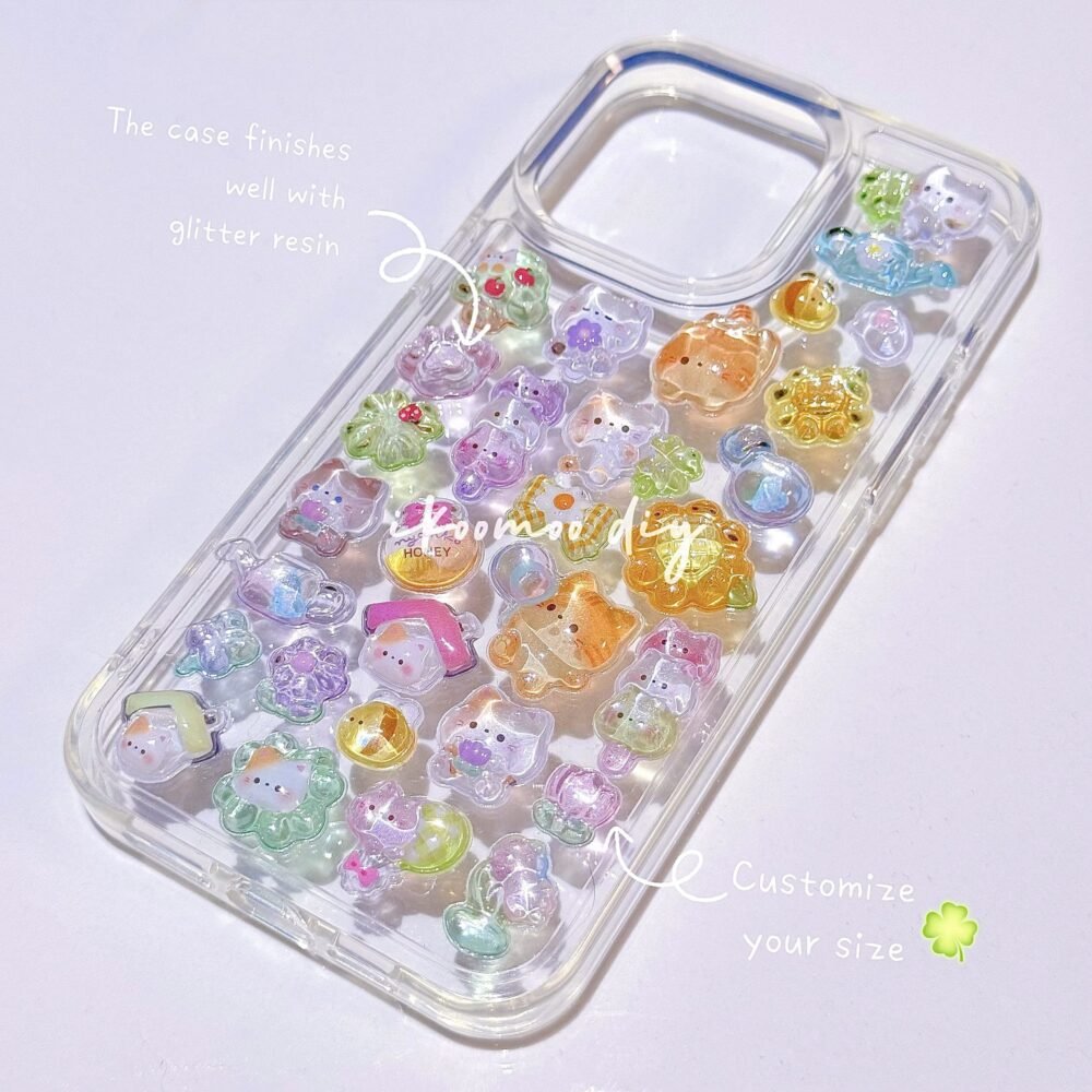 [Customize]Lucky Clover Kitten Resin Case
