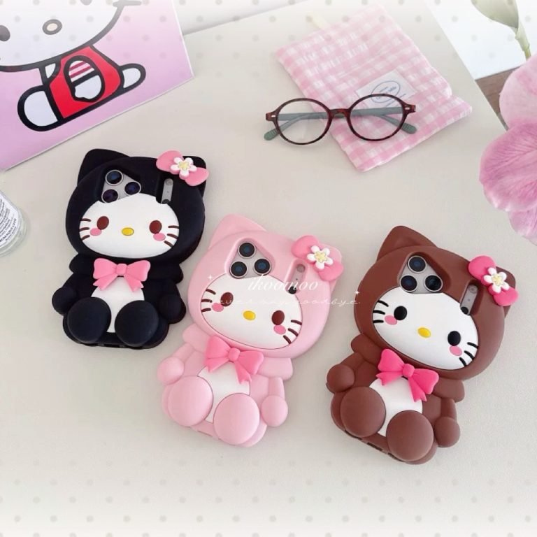 Softable Kitty Flower Bow Phone Case