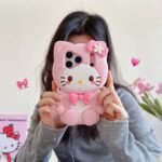 Softable Kitty Flower Bow Phone Case