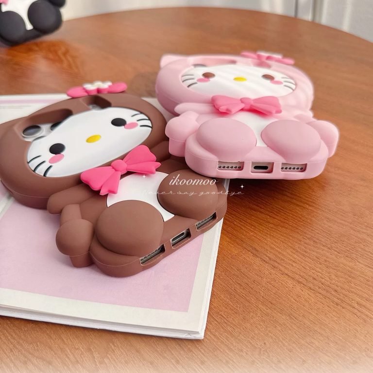 Softable Kitty Flower Bow Phone Case