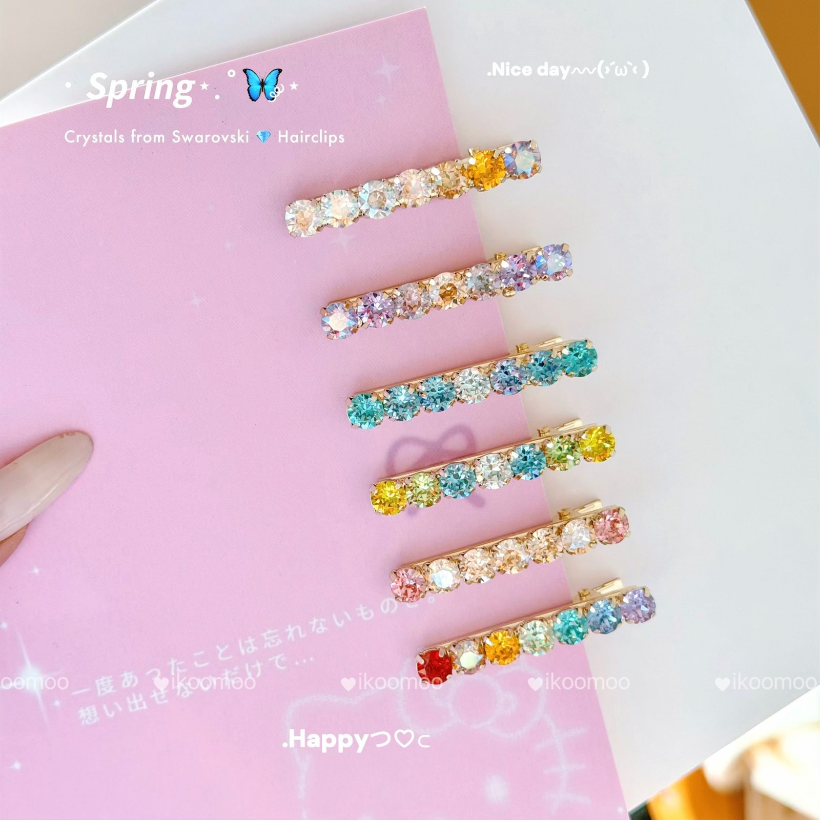 Bling Bling Crystals Alligator Hair Clip