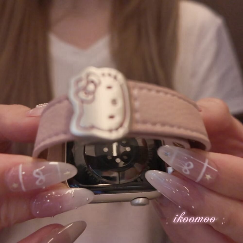 Kitty Magnetic Clasp iWatch Wrap Strap