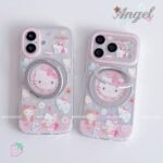 Kitty Pink Day Cream Matte MagSafe Case with Holder
