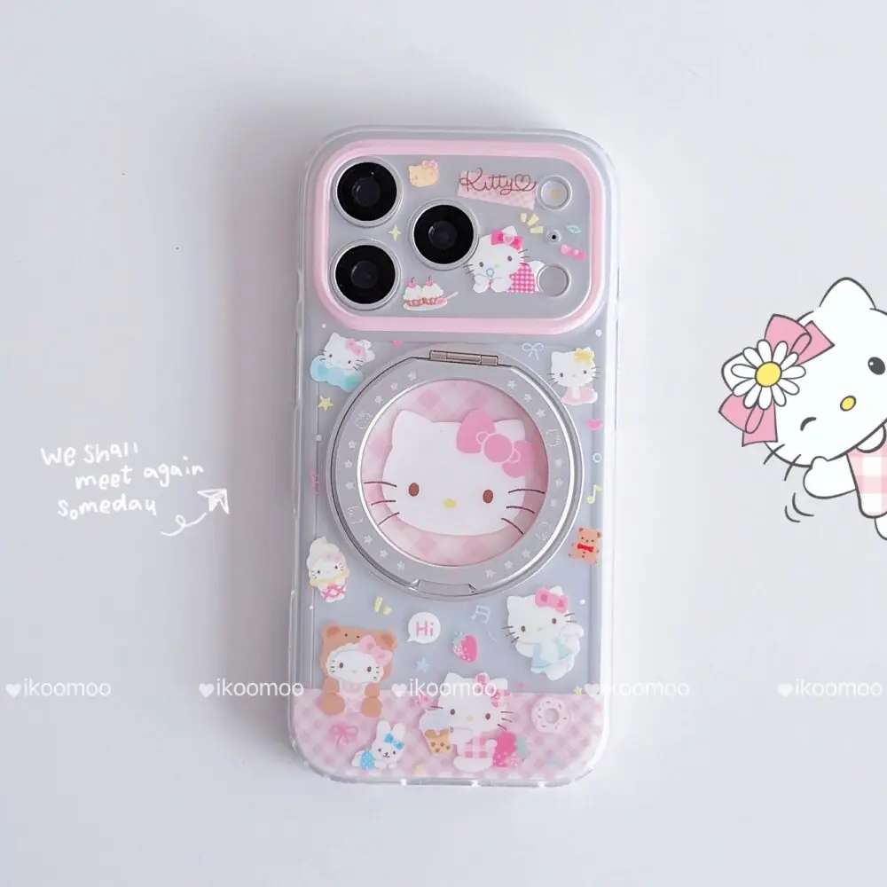 Kitty Pink Day Cream Matte MagSafe Case with Holder