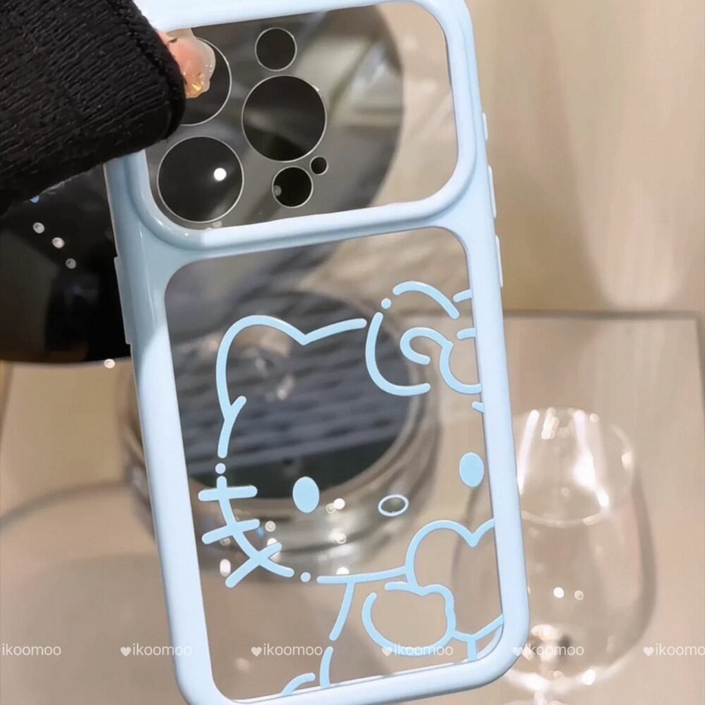 Minimal Transparent Kitty Phone Case