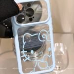 Minimal Transparent Kitty Phone Case
