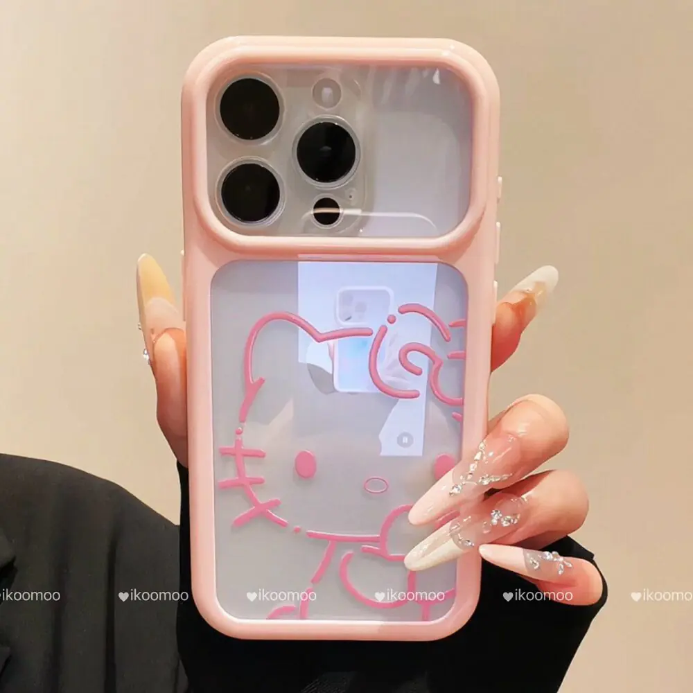 Minimal Transparent Kitty Phone Case