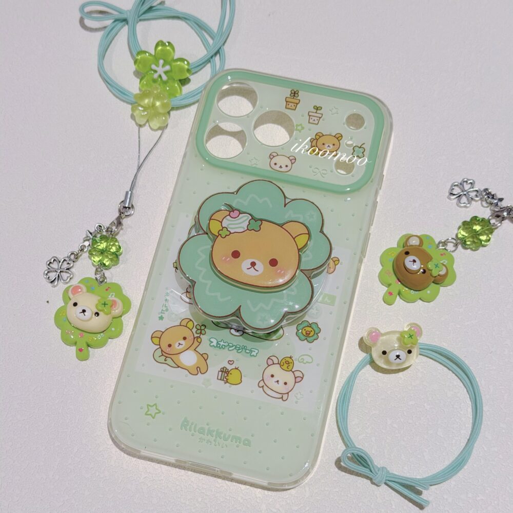 Rilakkuma Lucky Clover MagSafe Case Set (Buy ‘04’ Set Send Hair Tie)