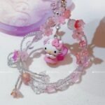 Fairy Kitty Flower Crystals Phone Charm