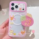 Rilakkuma Strawberries Cozy Life MagSafe Case Set