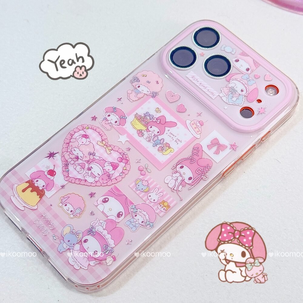 Mymelody & Piano Sweet Dessert Time Gold Foil Phone Case