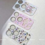Glossy Ceremic Texture Glitter Camera Cover