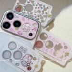 Glossy Ceremic Texture Glitter Camera Cover