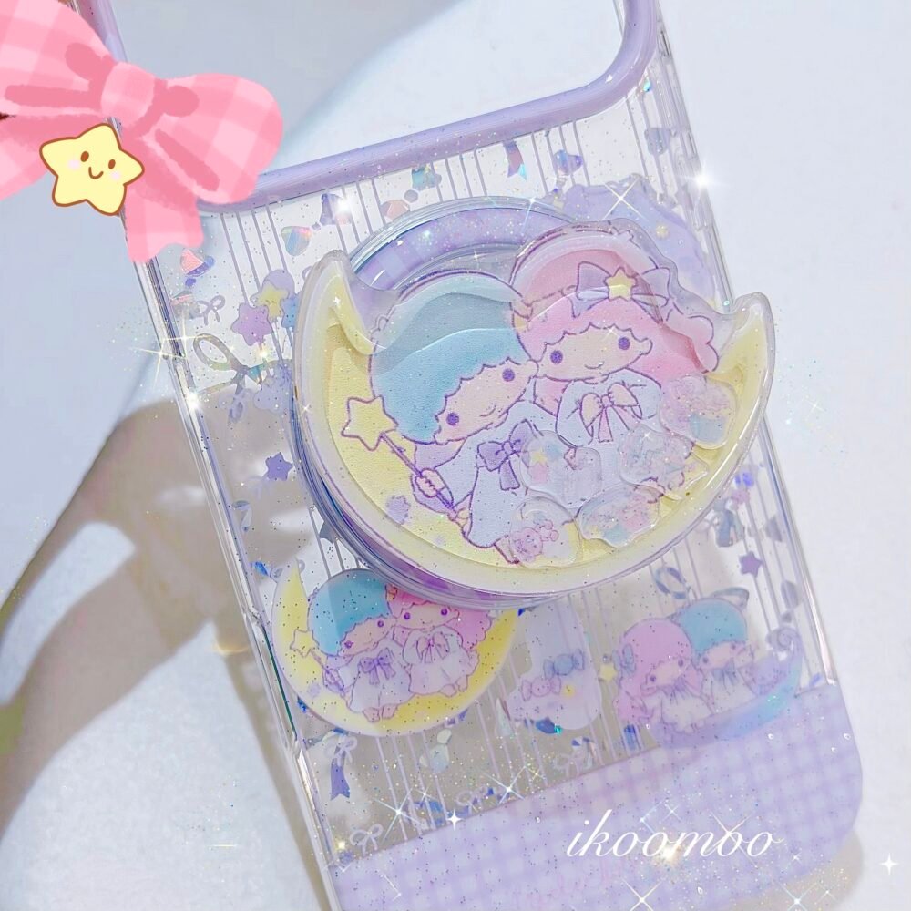 Little Twin Stars ‘On the Moon’ Fairy Lavender Bow Laser MagSafe Case Set