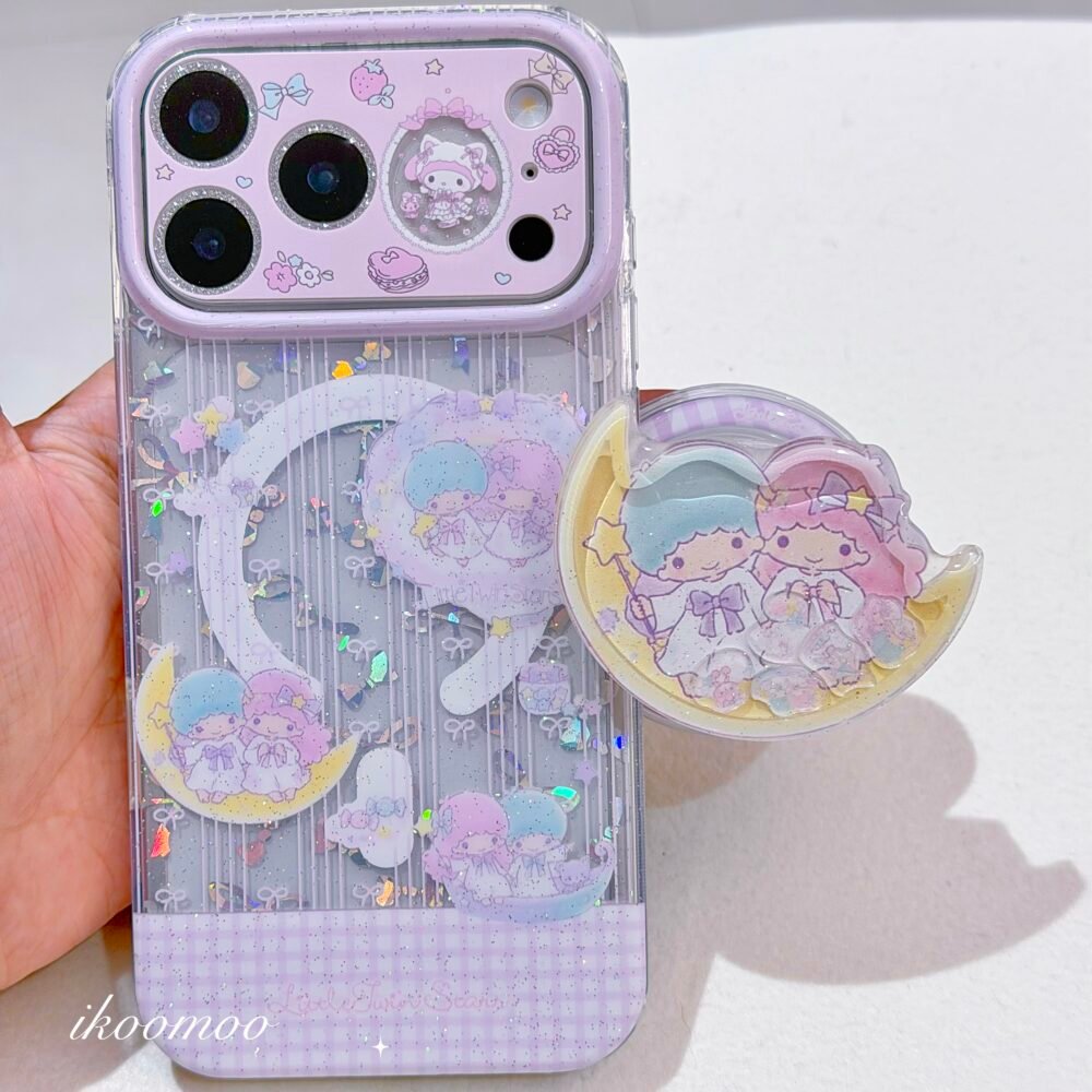 Little Twin Stars ‘On the Moon’ Fairy Lavender Bow Laser MagSafe Case Set