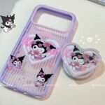 Kuromi ‘Rose Love’ Glitter Purple MagSafe Case Set
