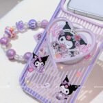 Kuromi ‘Rose Love’ Glitter Purple MagSafe Case Set