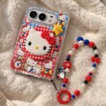 Retro Kitty Gingham iPhone Duo Magnetic Case Set