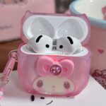 Mymelody Jelly Pink AirPods Case with Charm