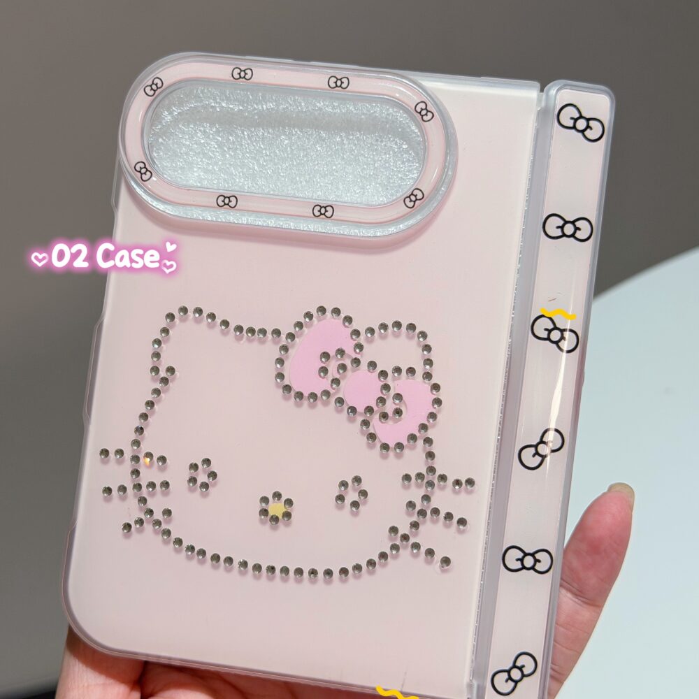 [Free Drop]Kitty Pastel Pink Sparle iPhone Duo Case