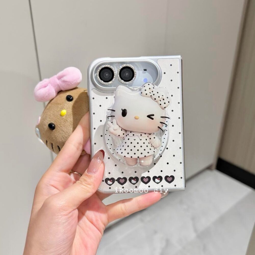 Miss Kitty British Chic Polka Dots MagSafe iPhone Duo Case Set