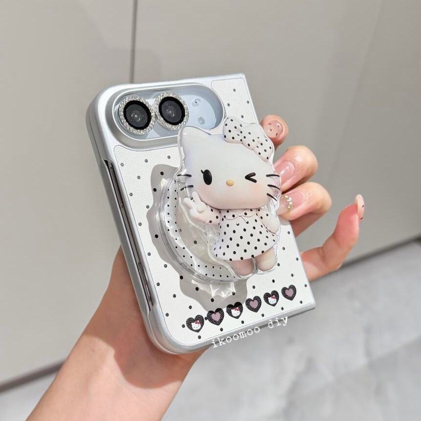 Miss Kitty British Chic Polka Dots MagSafe iPhone Duo Case Set