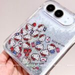 Pixel Kitty Apple Liquid Glitter iPhone Duo Case