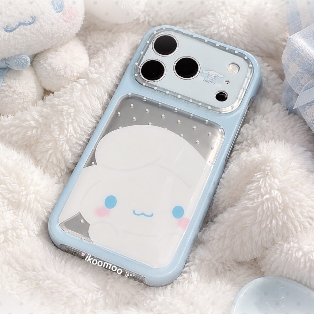 Cute Cinnamoroll Baby Blue Silver-Shine Phone Case