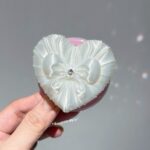 3D-Print Elegant Silk White Heart MagSafe Phone Grip