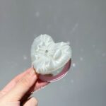 3D-Print Elegant Silk White Heart MagSafe Phone Grip