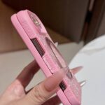 Aurora Crystals Rose Pink MagSafe iPhone Duo Case with Holder